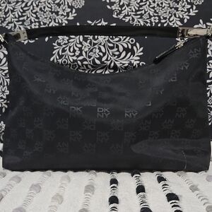 DKNY Black Monogram Shoulder Bag